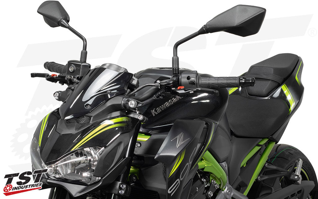 TST MECH GTR Front LED Turn Signals for Kawasaki Z900 Z650 Z400